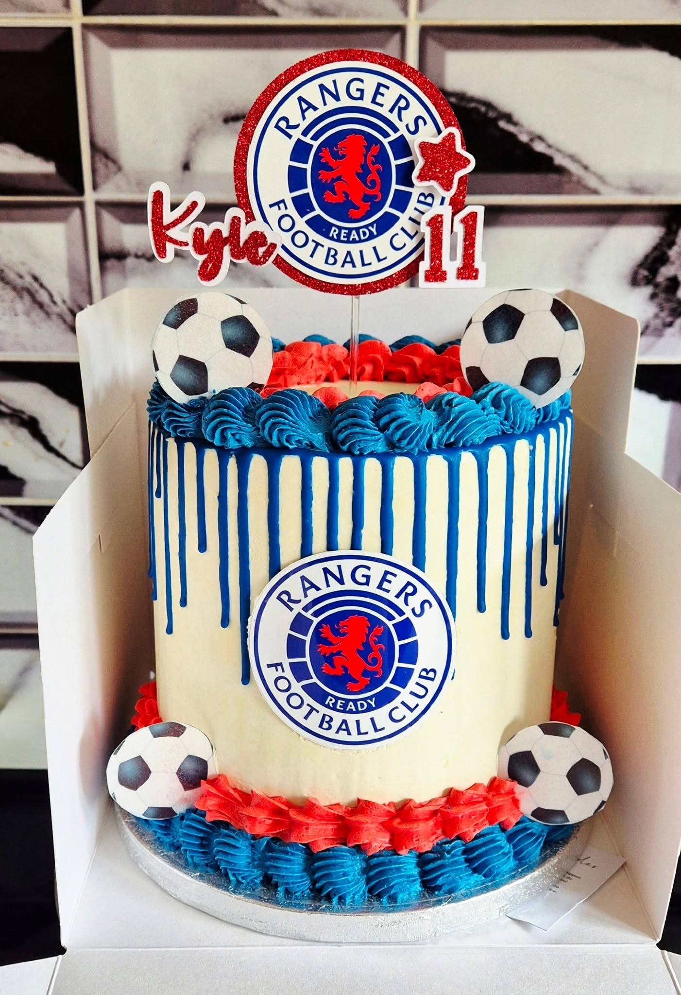 Football themed Birthday Cake Topper