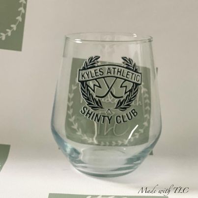 Kyles Athletic Shinty Club Glass