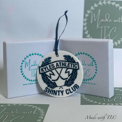 Kyles Athletic Shinty Club hanging decoration