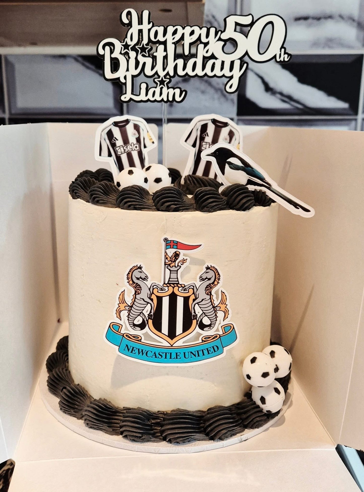Football themed Birthday Cake Topper