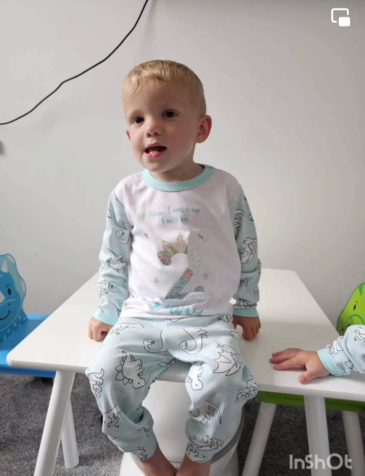 Personalised Birthday Dinosaur Pyjamas