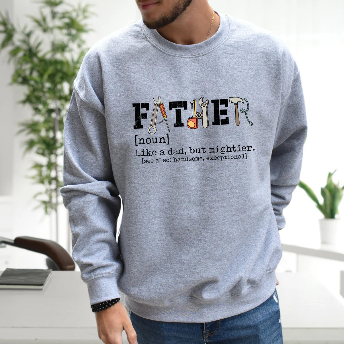 Father/ Dad Grey Sweatshirt