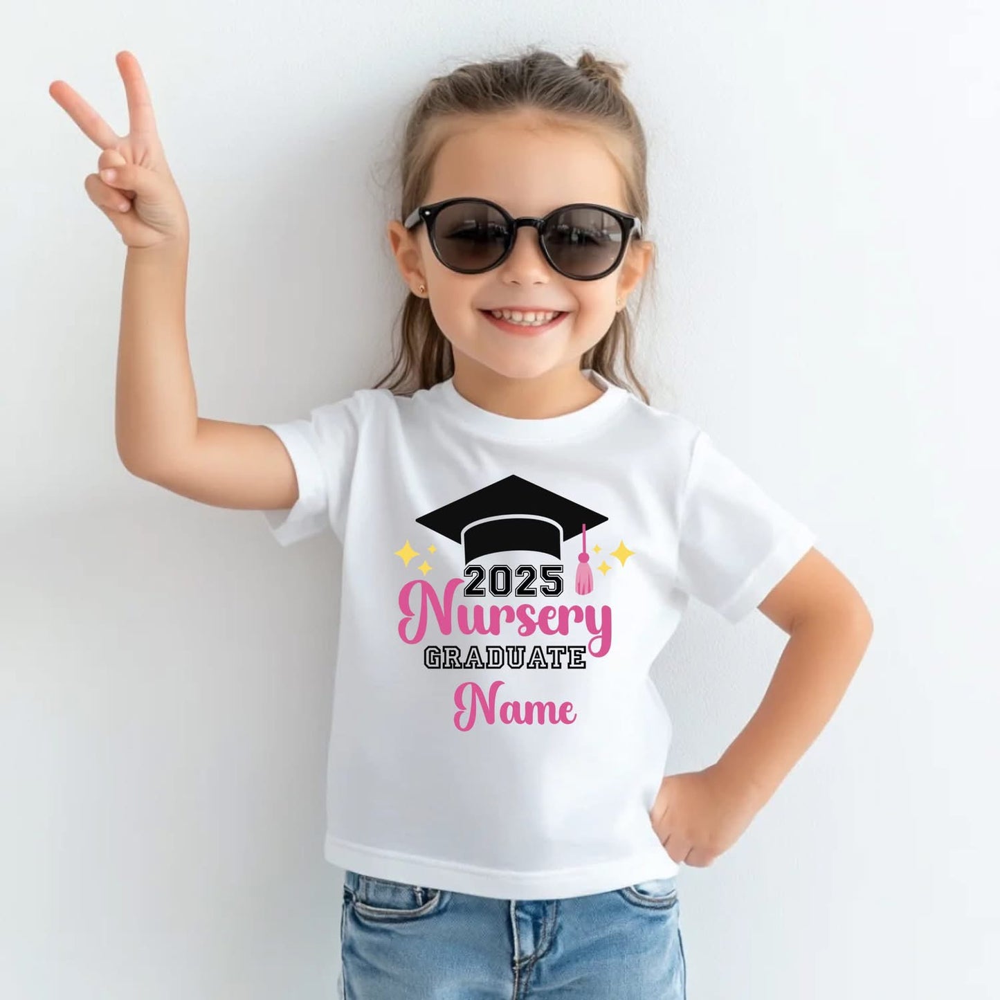 Nursery Leaver T Shirt- Graduate - girl