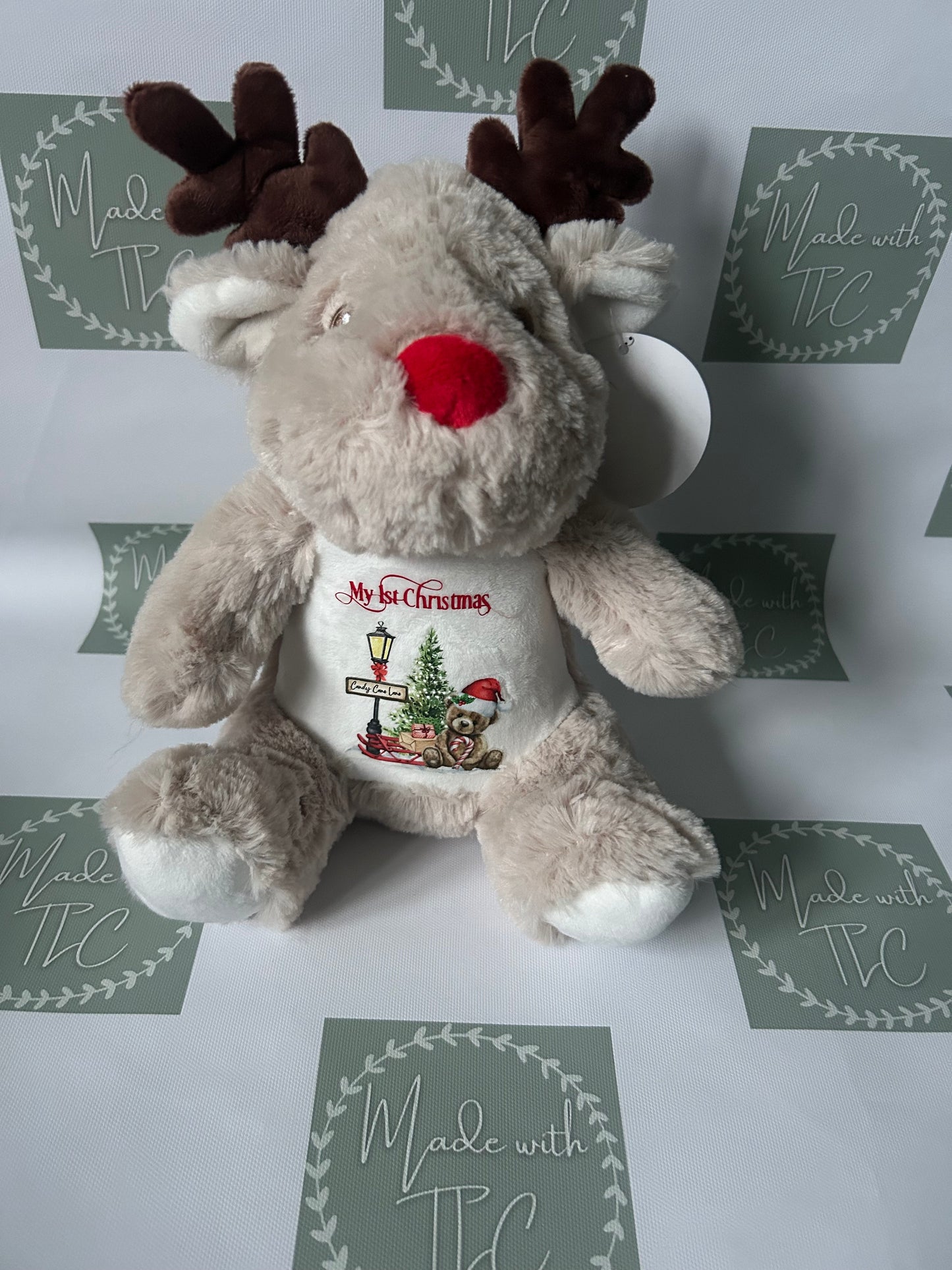 Personalised Reindeer Teddy