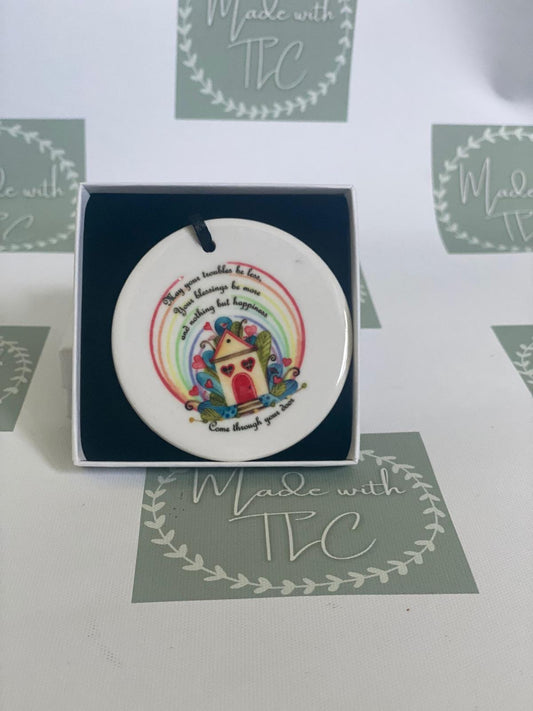 New Home Ceramic Hanging Decoration