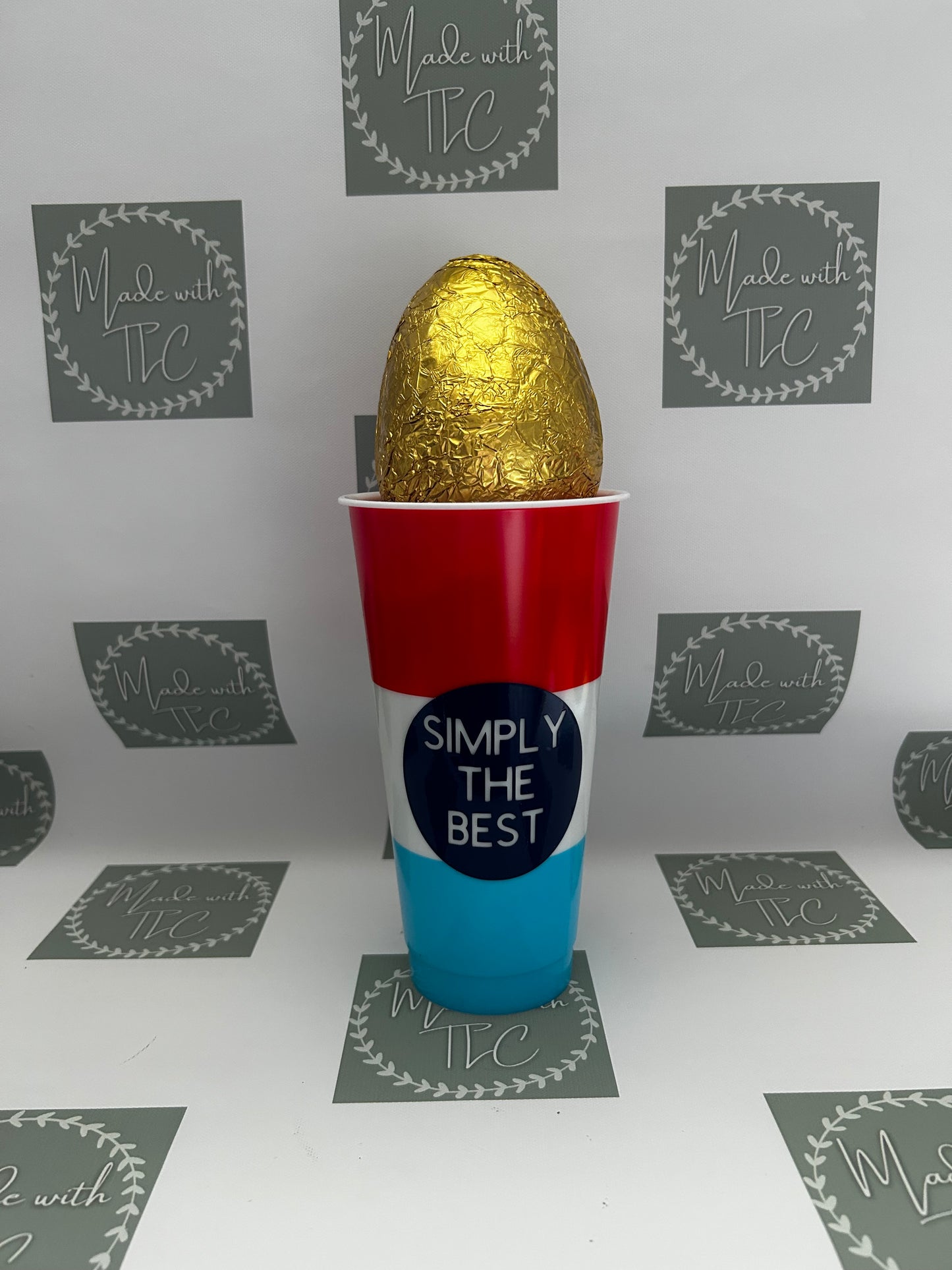 Tricolor Cold Cup- Football themed