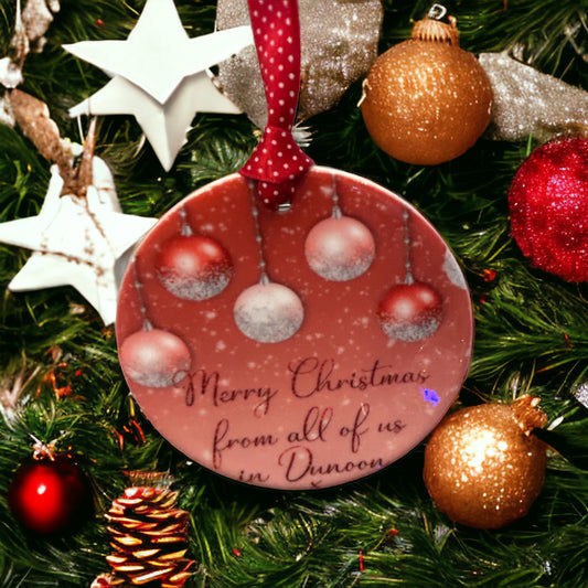 Personalised Ceramic Christmas Decoration