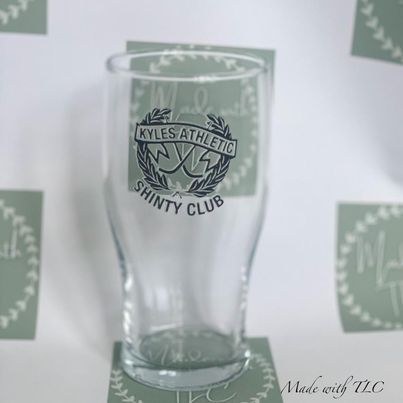 Kyles Athletic Shinty Club Pint Glass