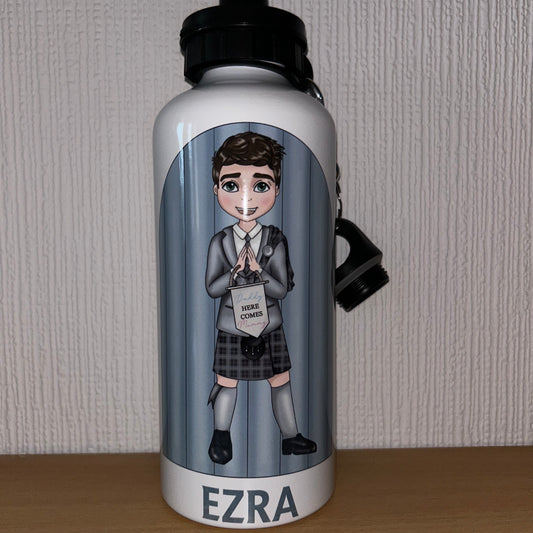Personalised water bottles -Page Boy themed