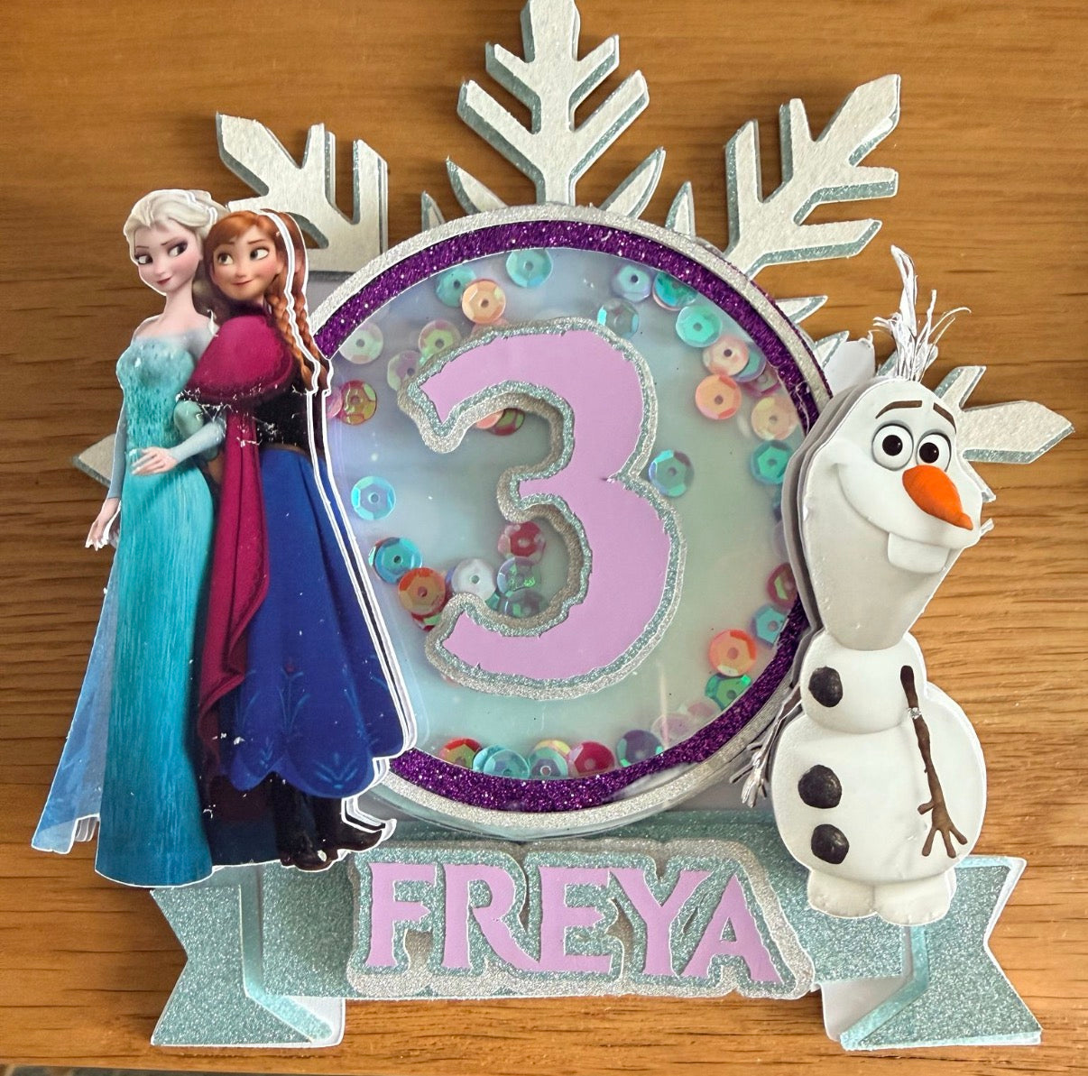 Shaker themed Cake Topper L