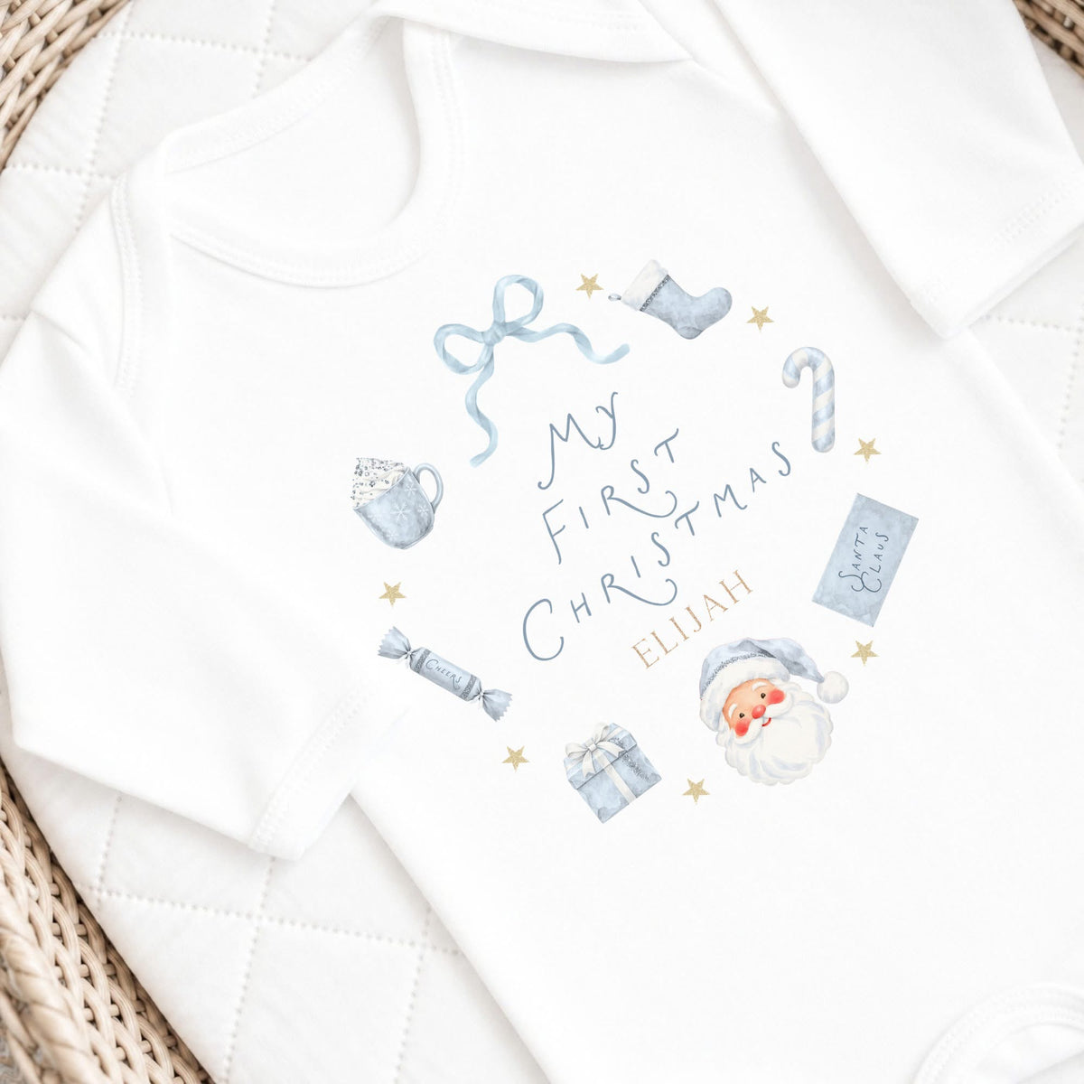 1st Christmas Baby Grow