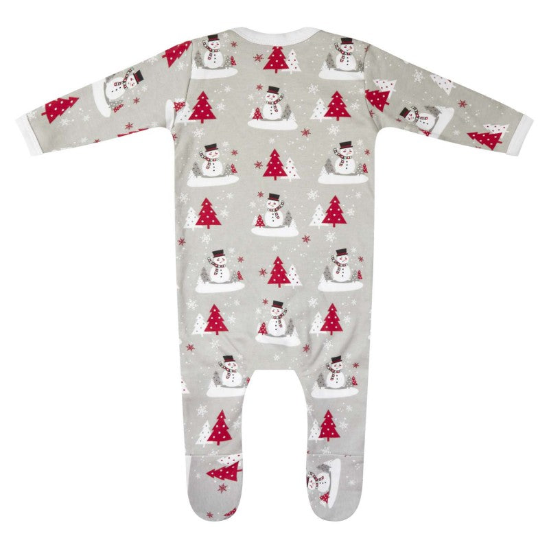 Luxury Personalised Family Christmas Matching Grey & Red Snowmen  PJ'S - Adults